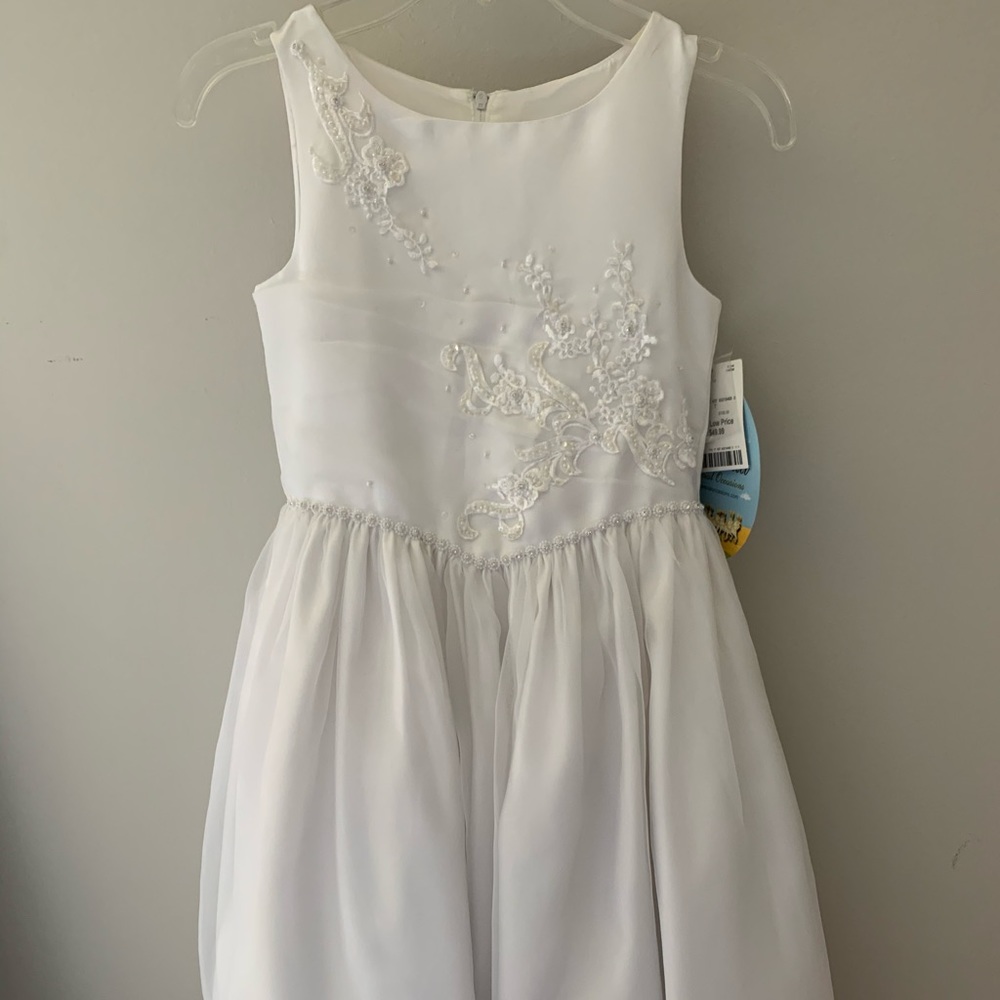Girls white dress